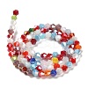Opaque Solid Color Electroplate Glass Beads Strands GLAA-F029-P4mm-A16-2