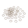 Brass Open Jump Rings KK-M165-7mm-01P-NR-1