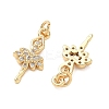 SHEGRACE Brass Micro Pave Cubic Zirconia Pendants XGRQ3D848-486G-2