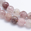 Natural Strawberry Quartz Beads Strands G-J373-18-8mm-2