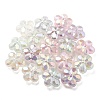 UV Plating Luminous Transparent Acrylic Beads OACR-P010-16-2