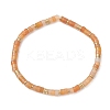 Natural Red Aventurine Beads Stretch Bracelet for Women BJEW-JB13215-04-2