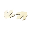 Unfinished Wood Dinosaur Claw Ornaments WOOD-XCP0002-03-2