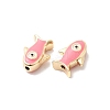 Brass Enamel Beads KK-A277-01G-03-2