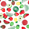 DIY 24Pairs Fruits Themed Resin Earring Making Kits DIY-PH0003-24-7