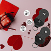 Heart Double-Sided Engraved Stainless Steel Commemorative Decision Maker Coin Set AJEW-GL0002-01C-4