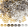 320Pcs 4 Colors Tibetan Style Alloy Spacer Beads TIBEB-SP0001-16-1