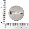 304 Stainless Steel Brooch Cabochon Settings STAS-E547-08L-P-4