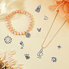 100Pcs 10 Style Tibetan Style Alloy Pendants TIBEP-DC0001-25-4