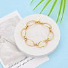 Brass Chain Bracelets BJEW-N032-01G-1