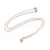 Brass Pendant Necklaces NJEW-JN02386-8
