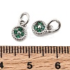 Brass Micro Pave Cubic Zirconia Pendants KK-Z147-01P-02-3