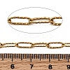PVD Vacuum Plating 304 Stainless Steel Textured Paperclip Chains CHS-I009-01G-A-3