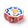 Handmade Porcelain Flower Beads PORC-J008-04D-5