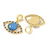 Rack Plating Brass Micro Pave Cubic Zirconia Pendant KK-H486-20G-03-2