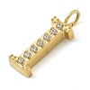 Ion Plating(IP) 304 Stainless Steel Micro Pave Cubic Zirconia Pendants STAS-Z107-03G-09-2