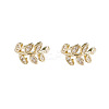 Alloy Leaf Cuff Earrings WG3D3A6-01-2