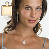 DIY Blank Square Pendant Making Kit DIY-UN0005-45-6