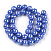 Electroplate Opaque Glass Beads Strands GLAA-T032-P8mm-AB11-2