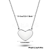 Rhodium Plated 925 Sterling Silver Heart Jewelry Set LE7132-1-2