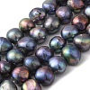 Dyed Natural Cultured Freshwater Pearl Beads Strands PEAR-A006-13C-X-2