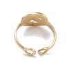 Ion Plating(IP) 304 Stainless Steel Cuff Rings RJEW-G285-78G-3