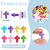 400Pcs Opaque Acrylic Beads SACR-ME0001-01-2