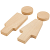 Wood Toilet Public Signs AJEW-WH20006-161-1