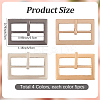 20Pcs 4 Colors Alloy Belt Buckles FIND-CL0001-36A-2