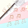 40Pcs 2 Colors Iron Paper Clips AJEW-SP0002-98C-7