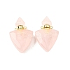 Natural Mixed Stone Perfume Bottle Pendants G-L623-10G-2
