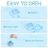 Multifunctional Plastic Pocket-Sized Push Switch Organizers Case CON-WH20006-004A-4