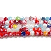 Opaque Solid Color Electroplate Glass Beads Strands EGLA-A039-P4mm-A16-1