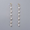 Natural Cultured Freshwater Pearl Dangle Earrings EJEW-JE03827-01-1