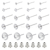 304 Stainless Steel Stud Earring Findings & Ear Nuts STAS-UN0005-85P-1
