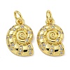 Rack Plating Brass Micro Pave Cubic Zirconia Pendants X-KK-I718-27G-01-1