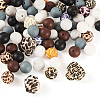 80Pcs Food Grade Eco-Friendly Silicone Focal Beads SIL-TA0002-66-2
