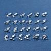 2 Pairs Alloy Stud Earrings for Women EJEW-FS0001-27G-10