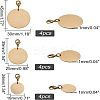 12Pcs 3 Style Brass Pendants HJEW-FH0001-11-5