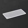 Transparent Acrylic Big Blank Pendants TACR-F005-19-4