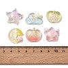 Transparent Resin & Glitter Powder Cabochons RE-CBA8E56-01-3