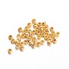 Rondelle Brass Crimp Beads KK-L134-33G-01-2