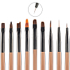 9Pcs 9 Styles Nail Art Brush Pens MRMJ-CP0001-47-6