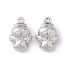 Non-Tarnish 304 Stainless Steel Charms STAS-C057-04P-1