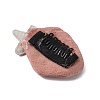 Cute Strawberry/Bowknot/Ice-cream/Flower Polyester & Cotton Hair Clips Set OHAR-WH0021-27-3