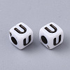 White Opaque Acrylic Beads LS-MACR-R869-02U-2