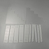 5-Layer Rectangle Acrylic Minifigures Organizer Display Risers ODIS-WH0038-38C-2