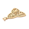 304 Stainless Steel Hollow Pendants LS-STAS-P313-04G-3