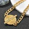 304 Stainless Steel Cuban Link Chain Bracelets for Women LS-STAS-Z117-10G-3