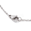 Non-Tarnish Trinity Knot/Triquetra 304 Stainless Steel Pendant Necklaces NJEW-JN04882-02-5